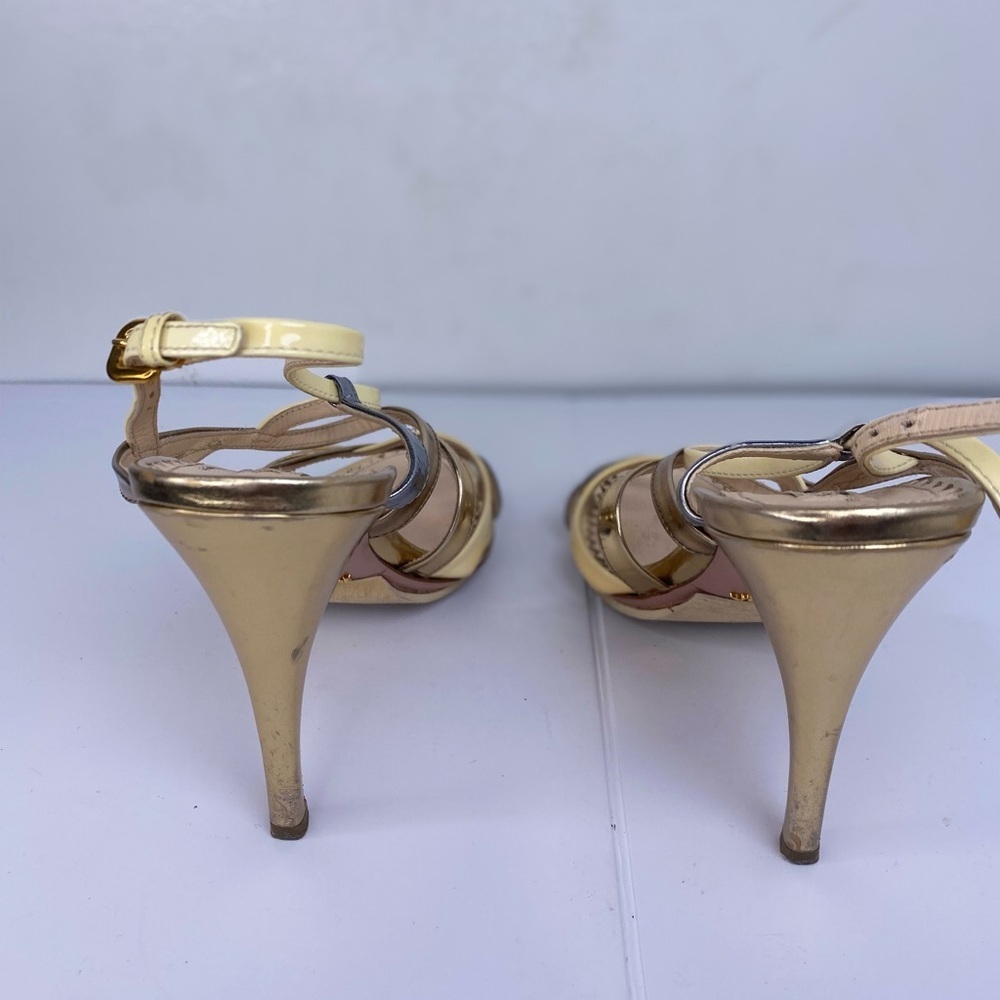 Prada Metallic Gold and Silver Heels - Picture 9 of 12